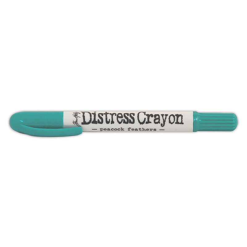 Distress Crayon Peacock Feathers