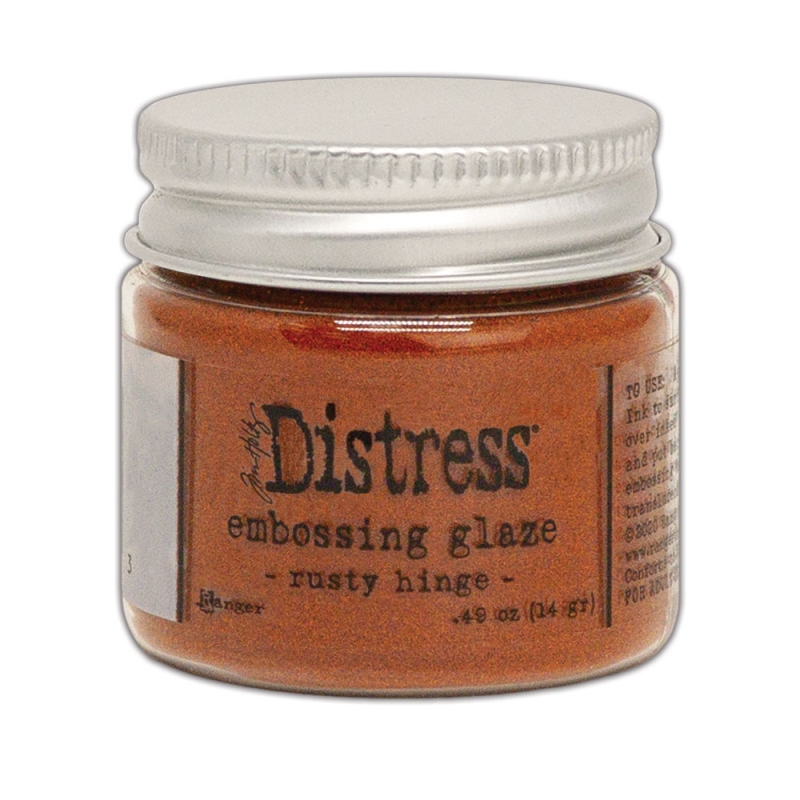 Distress Emboss Glaze Rusty Hinge
