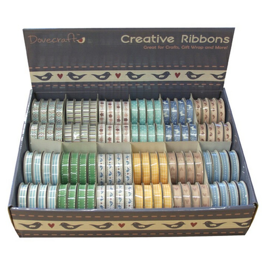 Dovecraft Creative Ribbon Box Spring Vintage