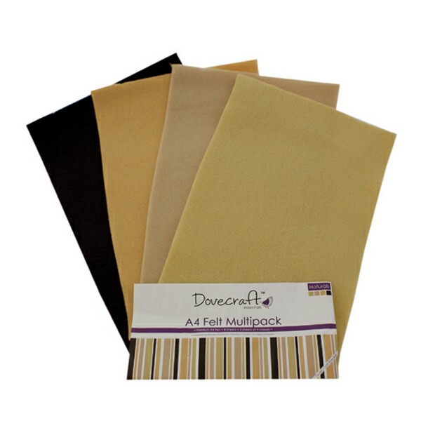 A4 Felt Natural 8 Sheets