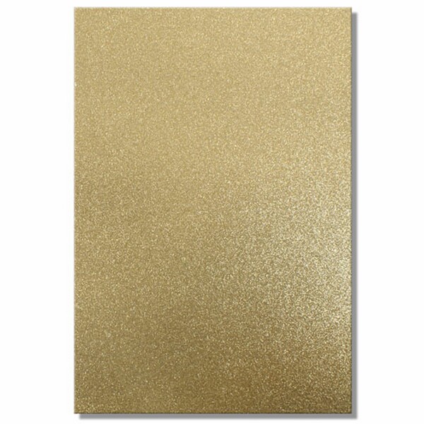 A4 Glitter Card Gold