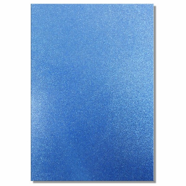 A4 Glitter Card Blue