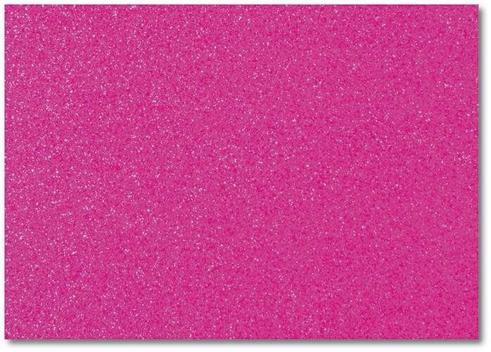 A4 Glitter Card Cerise