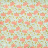 Blank Canvas - Orange Bloom Decoupage Paper