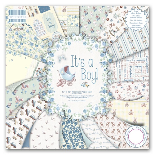 12x12 Paper Pad - It's a Boy