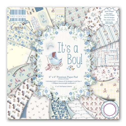 6x6 Paper Pad - It's a Boy