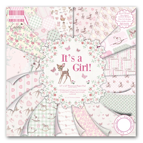 12x12 Paper Pad - It's a Girl