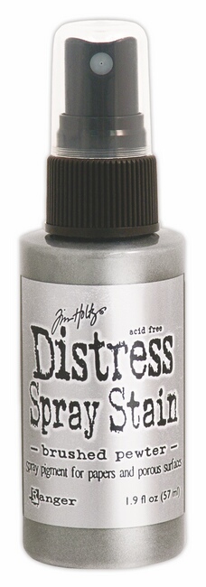 Distress Spray Stain Brushed Pewter