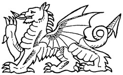 Dragon - Traditional Wood Mounted Stamp