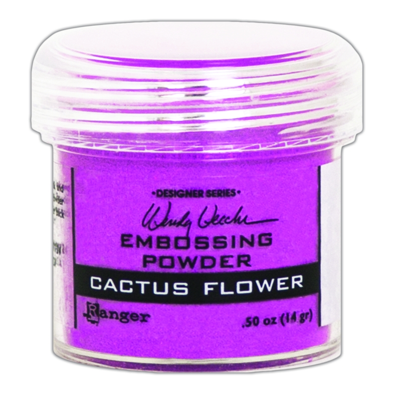 Embossing Powder Cactus Flower