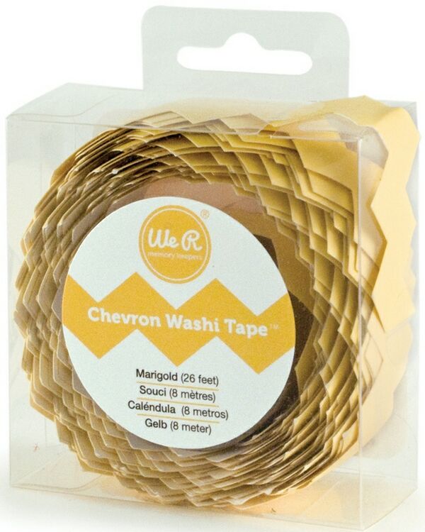 Chevron Washi Tape-MarigoldSold in Singles