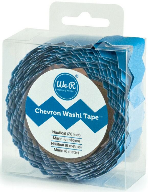 Chevron Washi Tape-Nautical Sold in Singles