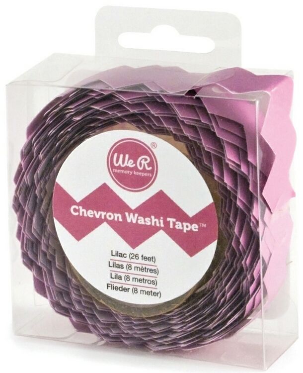Chevron Washi Tape-Lilac Sold in Singles
