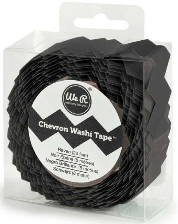 Chevron Washi Tape-Raven Sold in Singles
