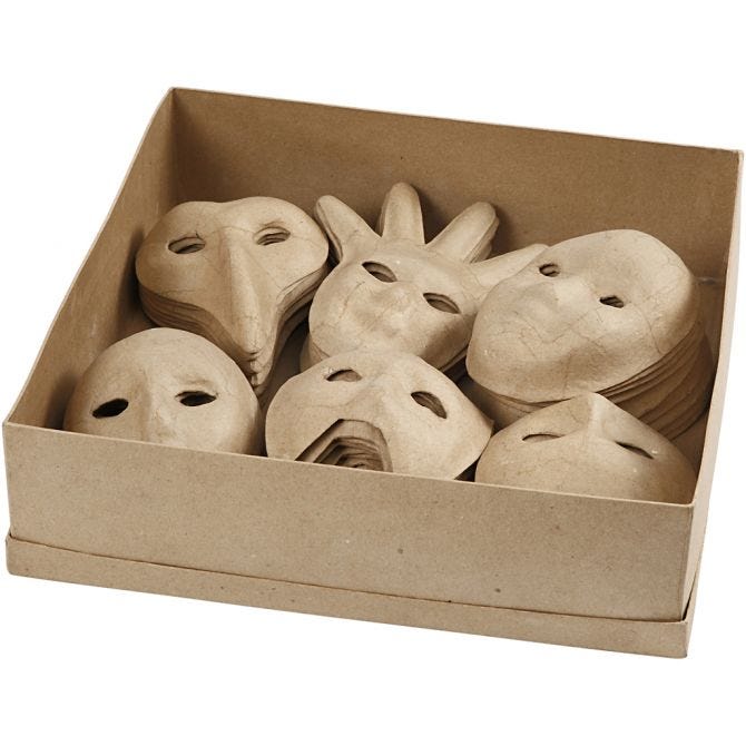 Carnival Face Masks Bulk Display Pack - 60 Pieces