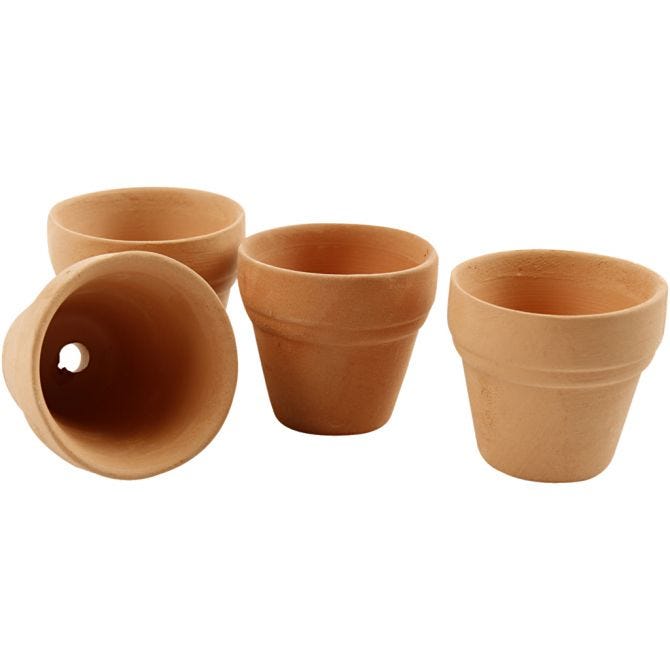 Small Terracotta Pots - 48 pieces