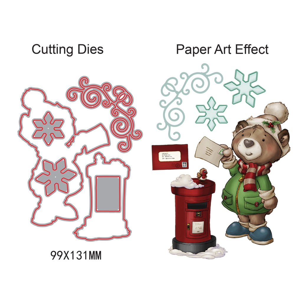 Match It Christmas Bears Die Set - Post