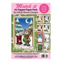 Match It Paper Pack - Christmas Bears - Post