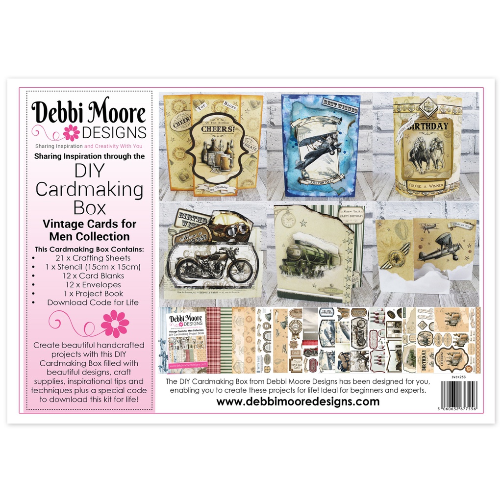 Day Cardmaking Kit - Vintage Cards For Men