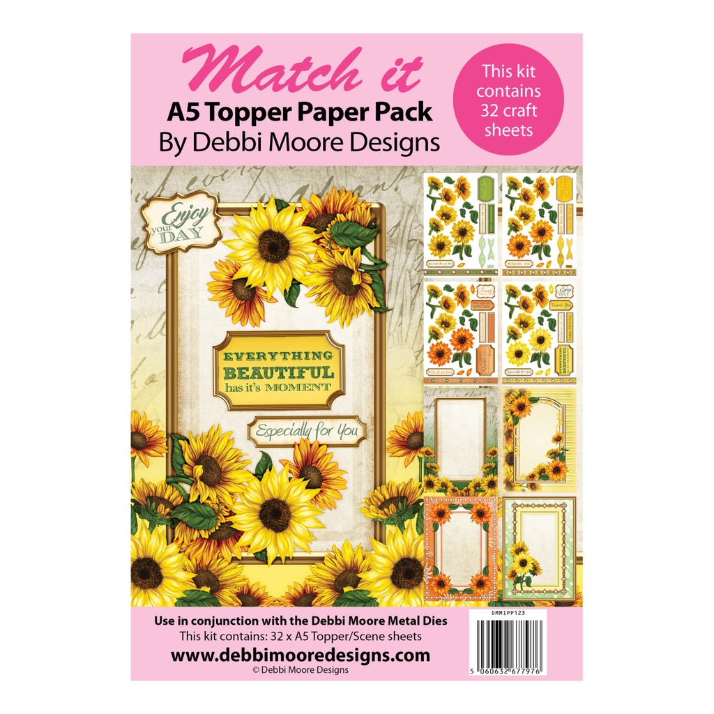 Match It Sunflower Paper Pack