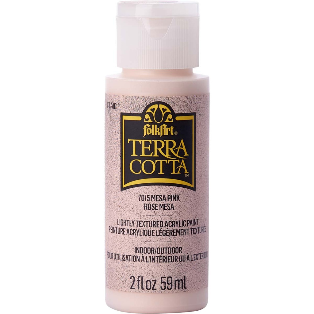Mesa Pink Folkart Terra Cotta Textured Paint - 2 Oz.