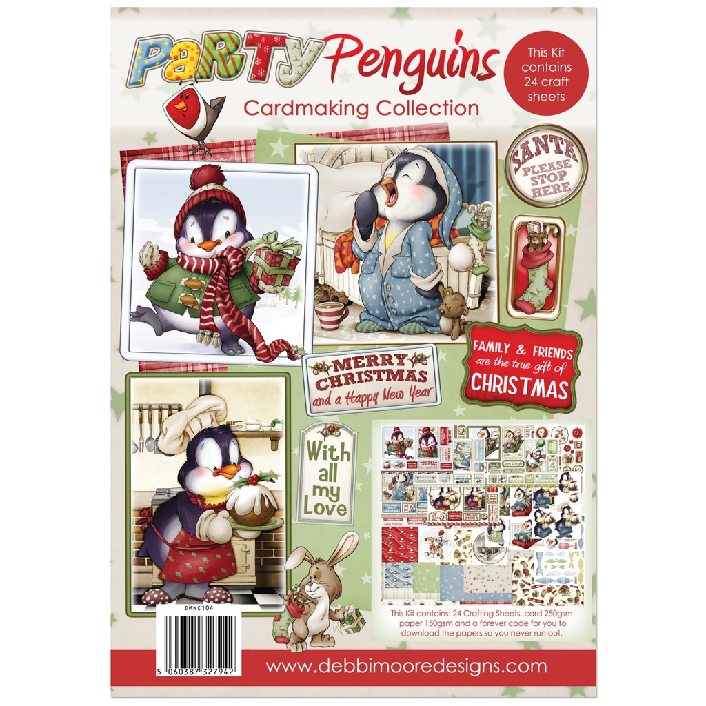 Cardmaking kit - Party Penguins