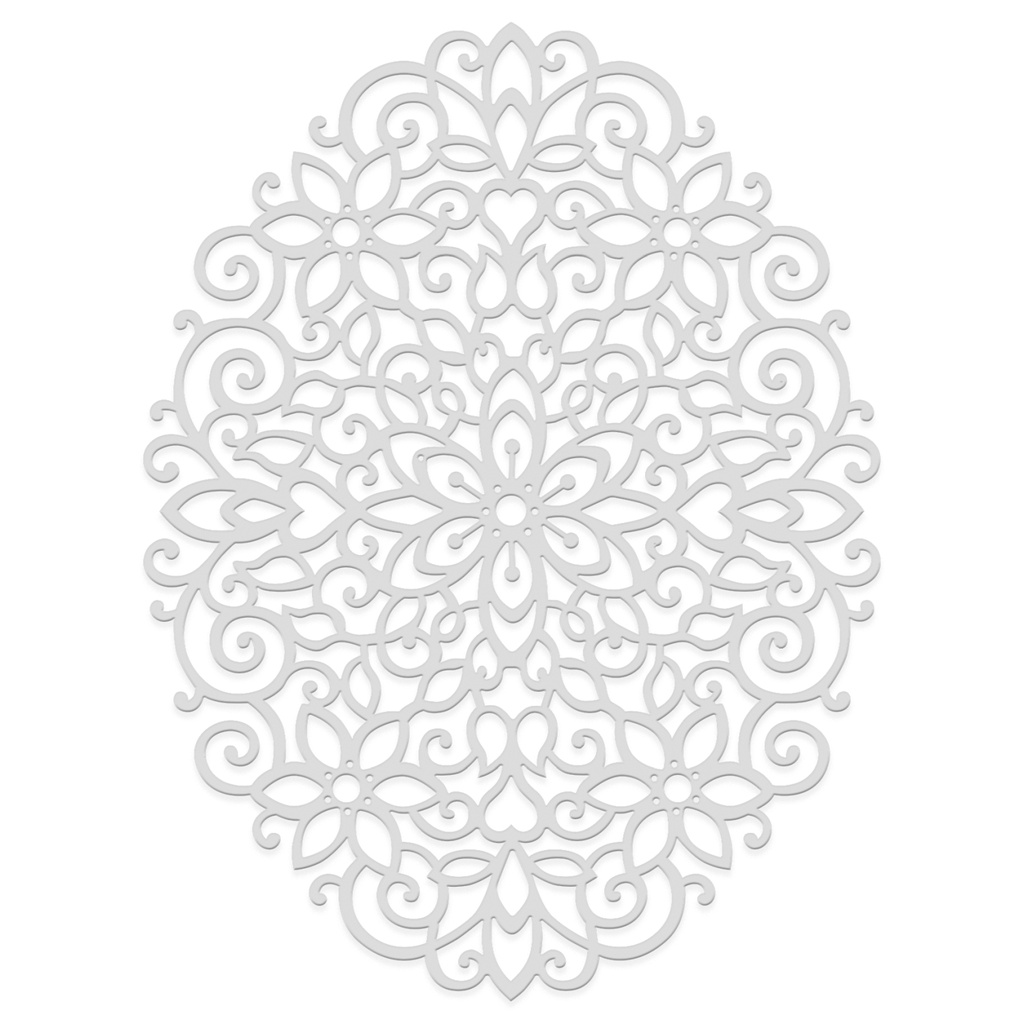 Floral Filigree Oval - Sweet Dixie Cutting Die