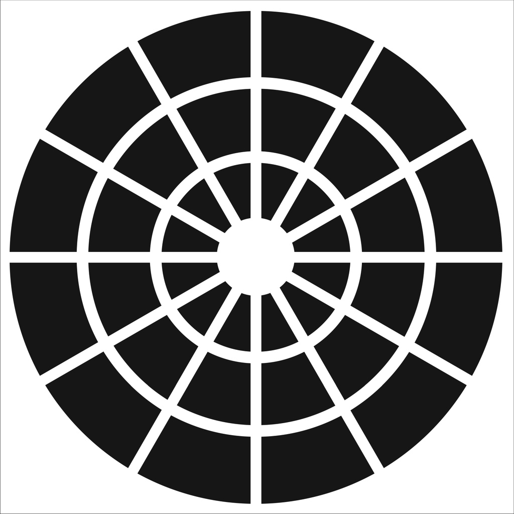 12x12 Stencil Colour Wheel