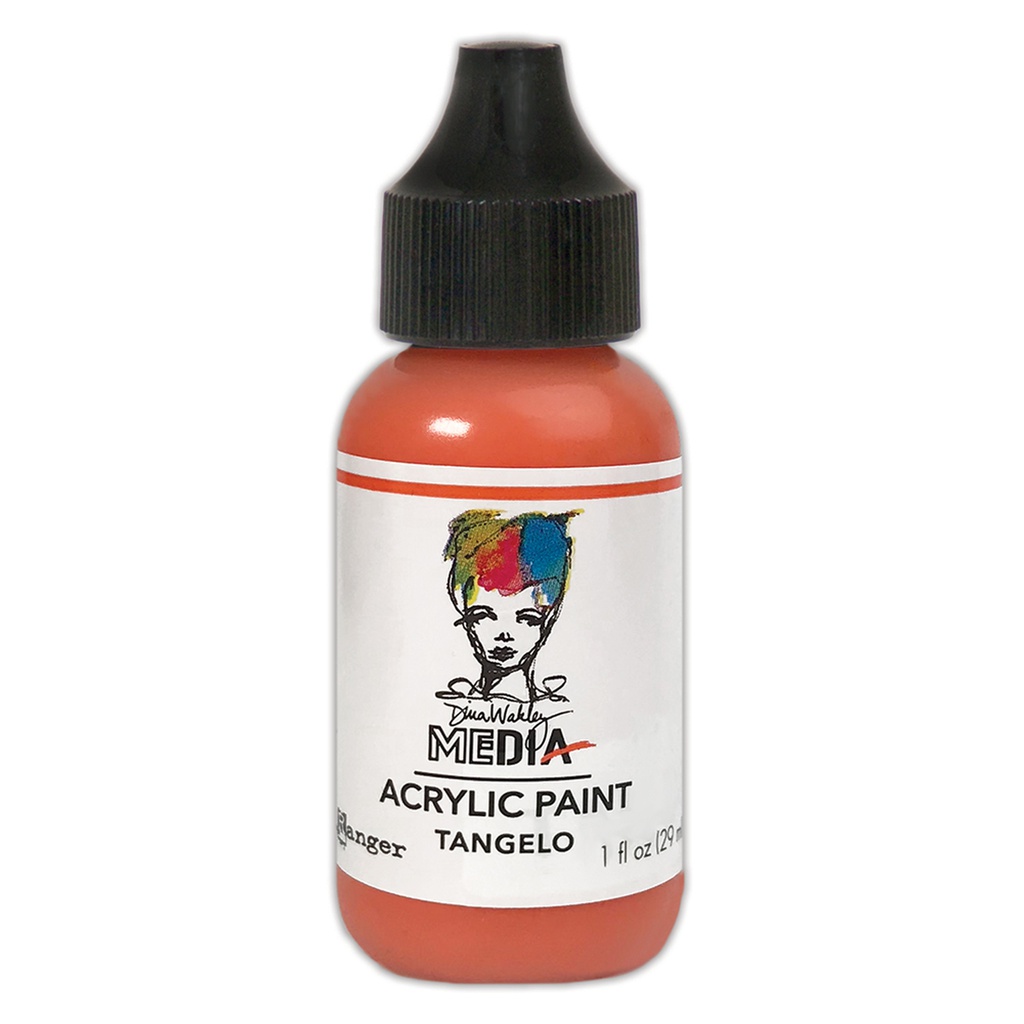 Dina Wakley MEdia Acrylic Paints - Tangelo (1oz)