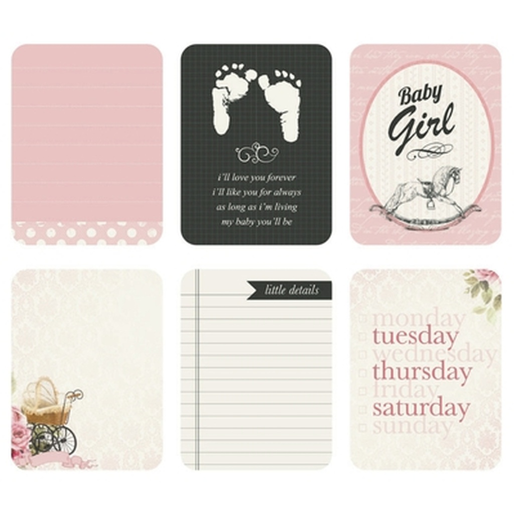 4&quot; Cards-Rocka Bye Baby Girl    