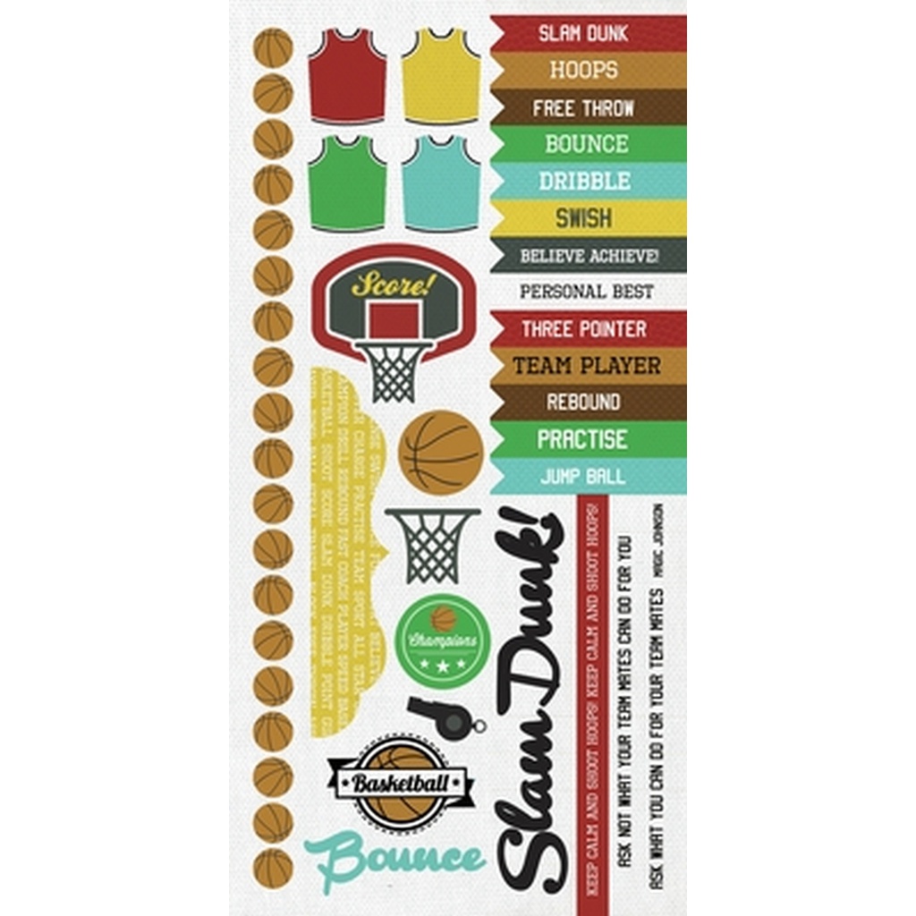 On! Basketball Sticker      