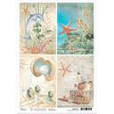 Underwater Cards - Ciao Bella Piuma Rice Paper A4 - 5 pack