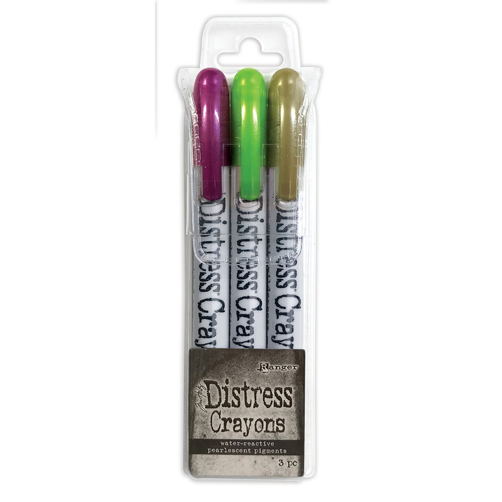 Tim Holtz - Distress -  Halloween Pearl Crayons Set 4 - Limited Edition