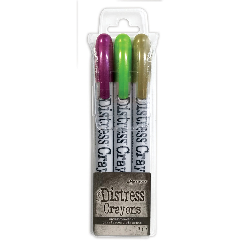 Tim Holtz Distress Halloween Pearl Crayons Set 4 - Limited Edition