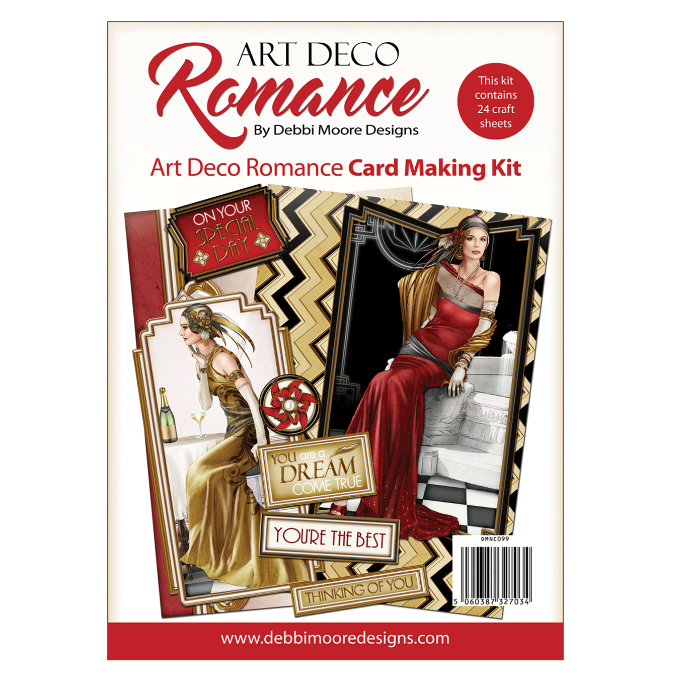 Art Deco Romance Card Making Kit