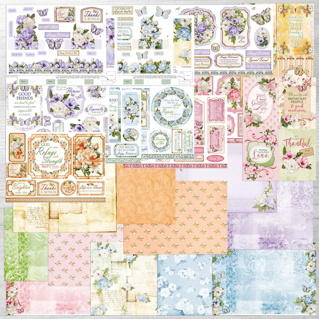 Roses in Bloom Cardmaking Kit with Forever Code
