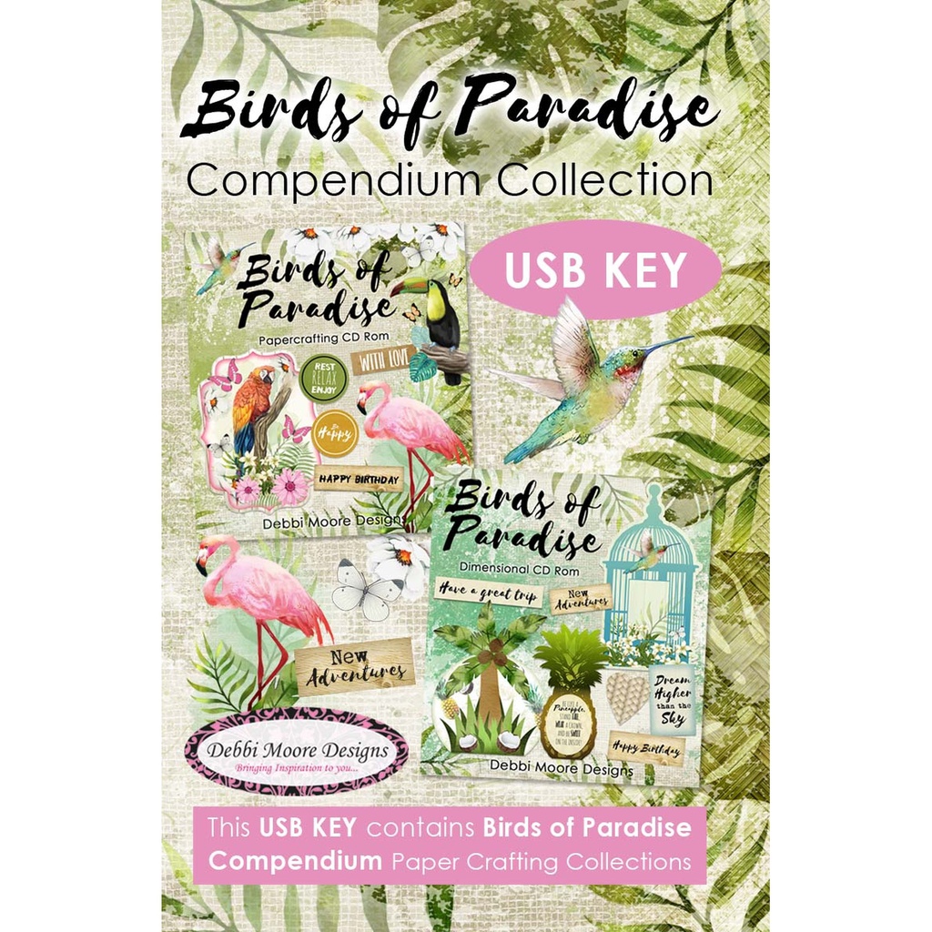 Birds of Paradise Crafting Compendium USB Key Collection