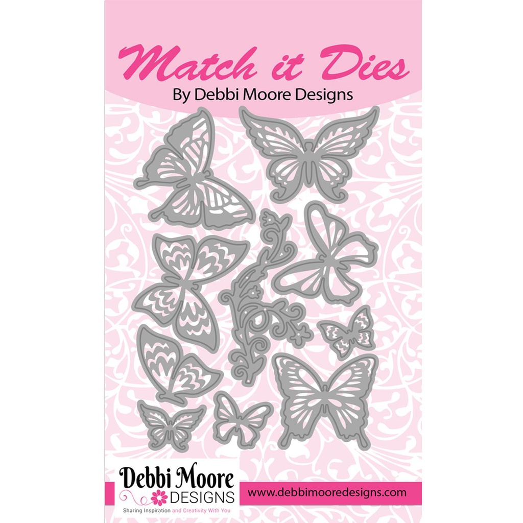 Match It Die - Butterfly Whispers Metal Die and Forever Code for Paper Pack