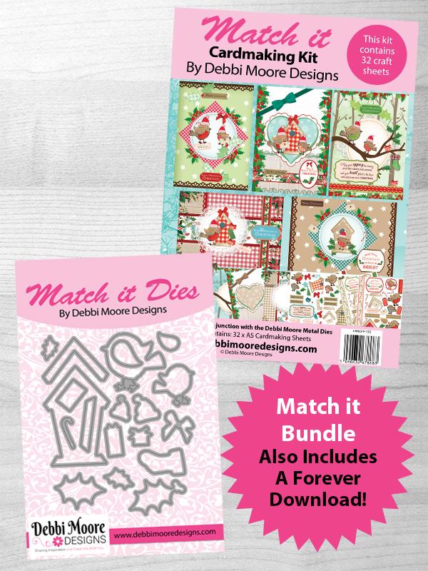 Match It - Build A Scene Christmas Robin Die, Pad, Forever Code Set