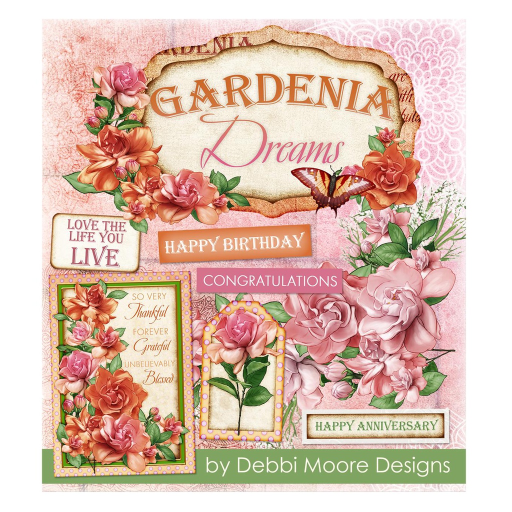 Gardenia Dreams Paper crafting Collection USB Key