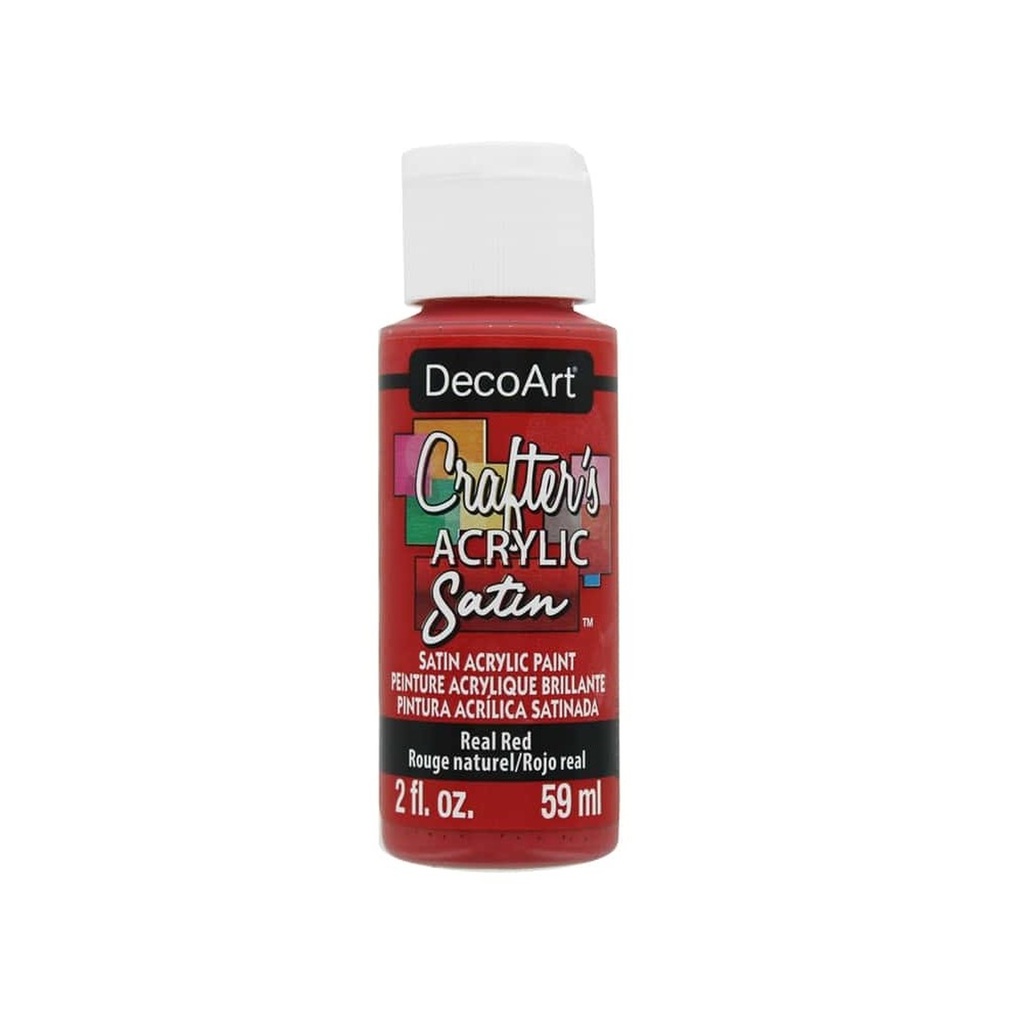 Real Red 2oz Crafters Acrylic Satin