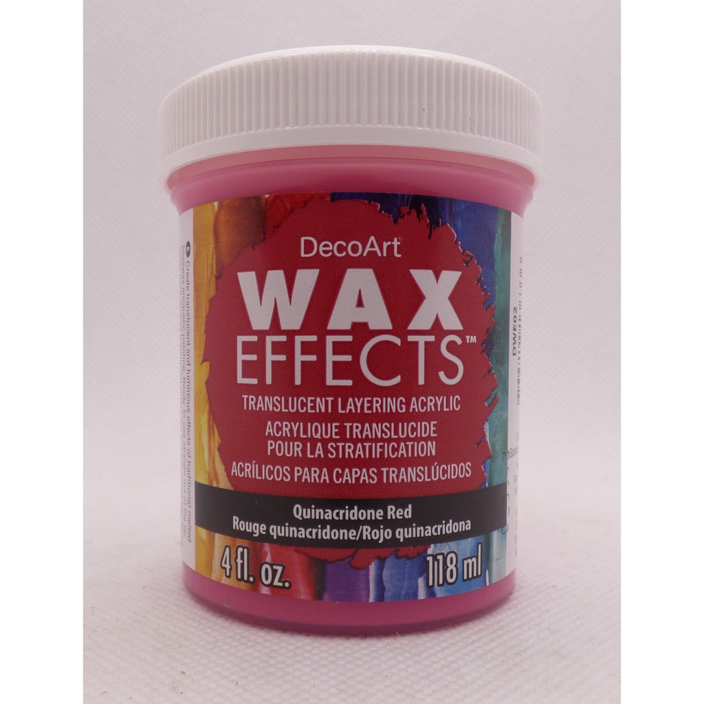 Quinacridone Red 4OZ Wax Effects Encaustic Acrylic