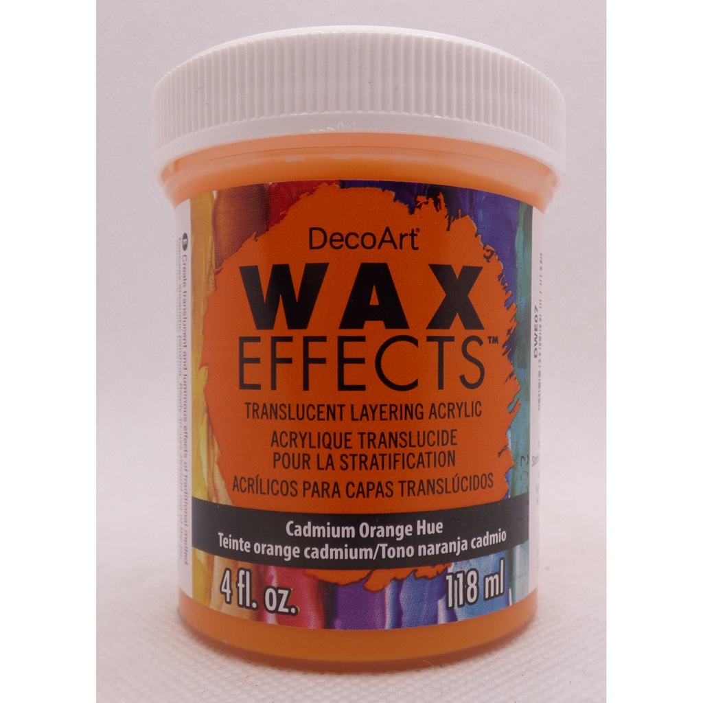Cadmium Orange Hue 4OZ Wax Effects Encaustic Acrylic