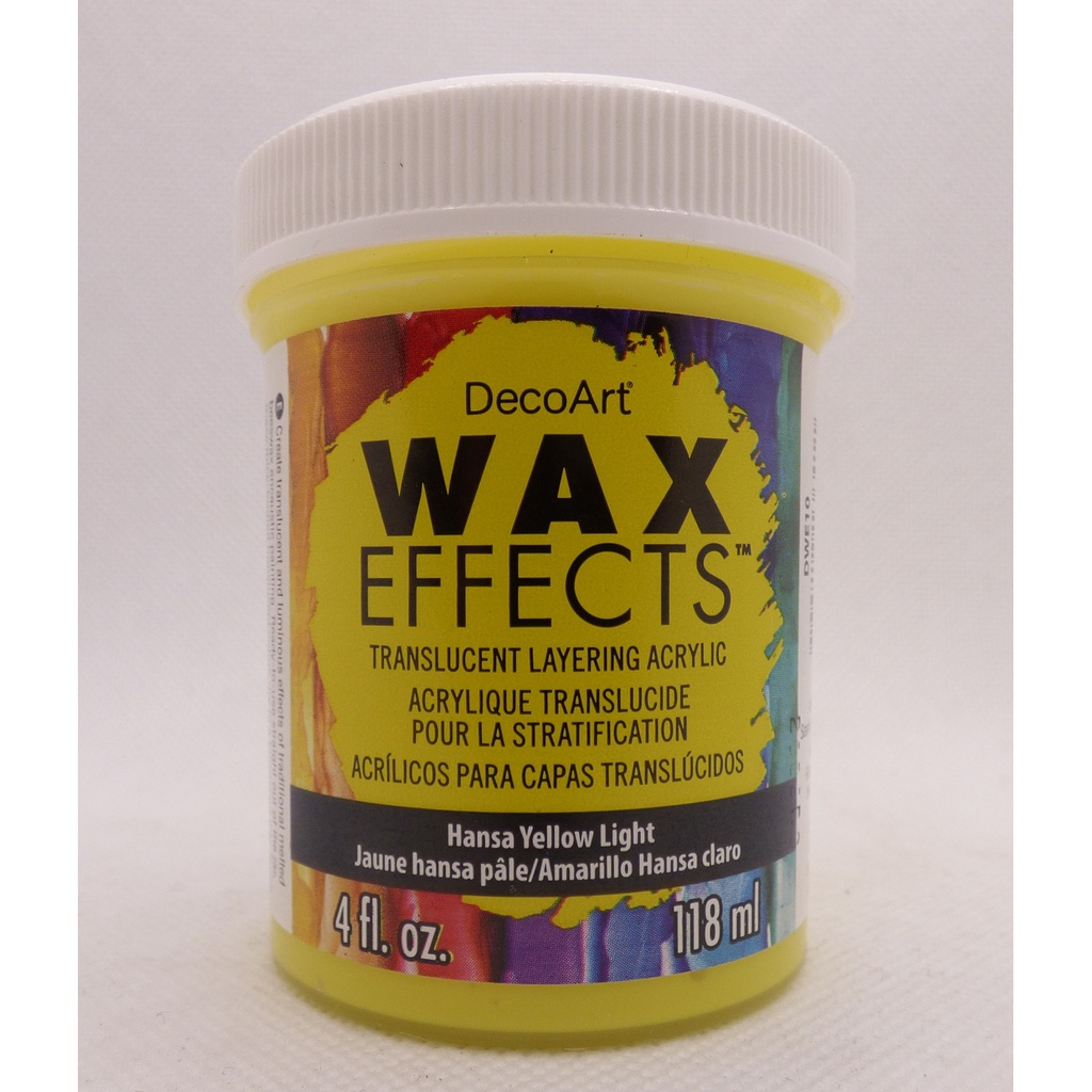 Hansa Yellow Light 4OZ Wax Effects Encaustic Acrylic