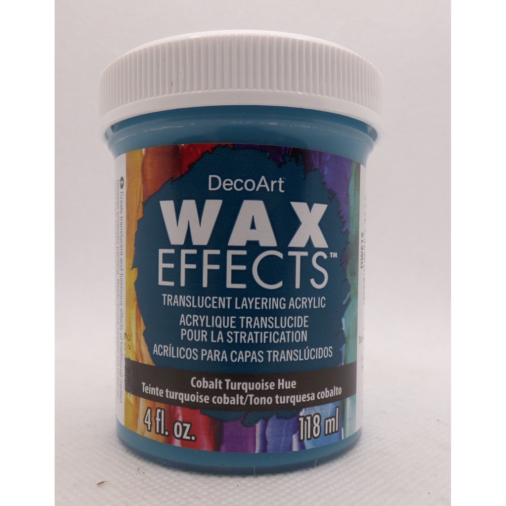 Cobalt Turquoise 4OZ Wax Effects Encaustic Acrylic