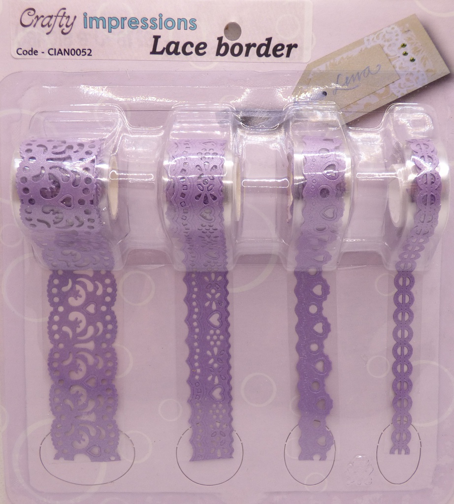 Crafty Impressions Lace Borders - Purple             