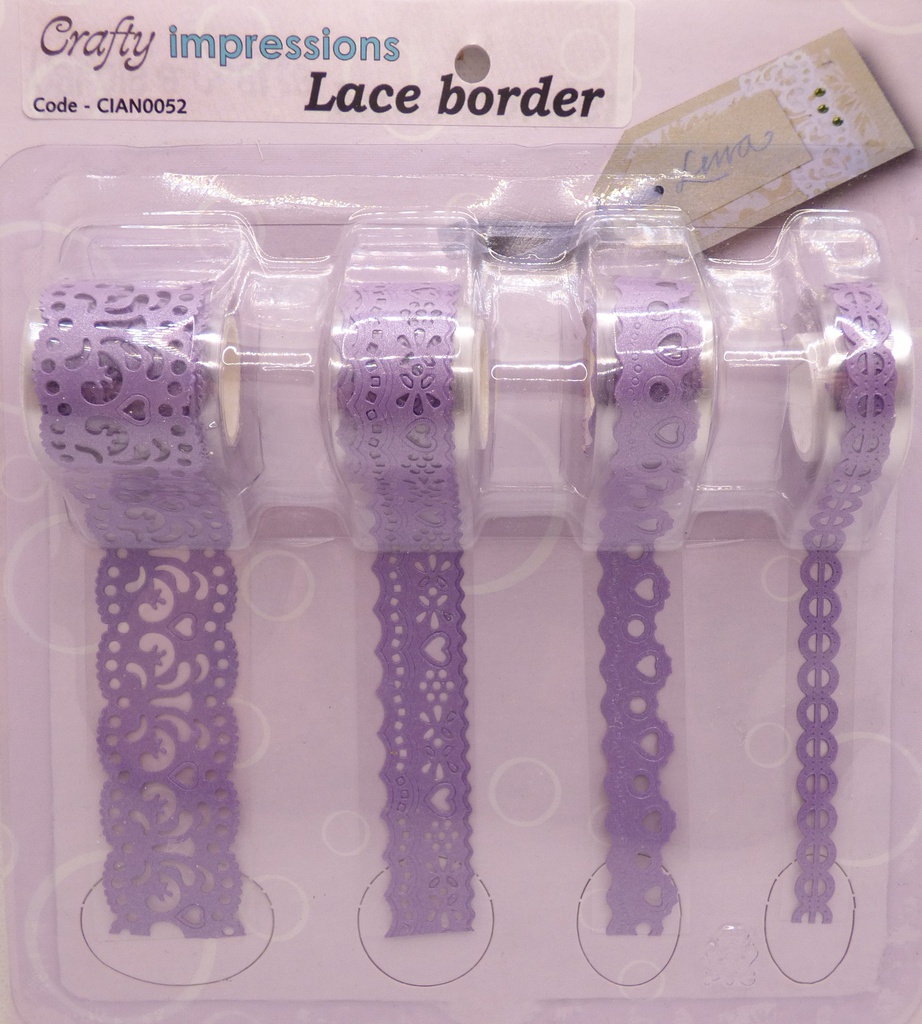 Lace Border Purple             