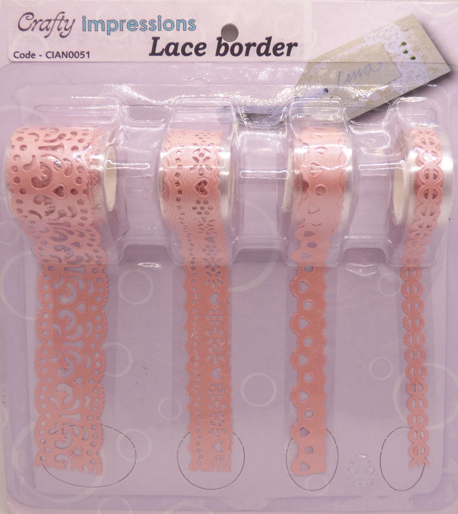 CLR Lace Border Pink               
