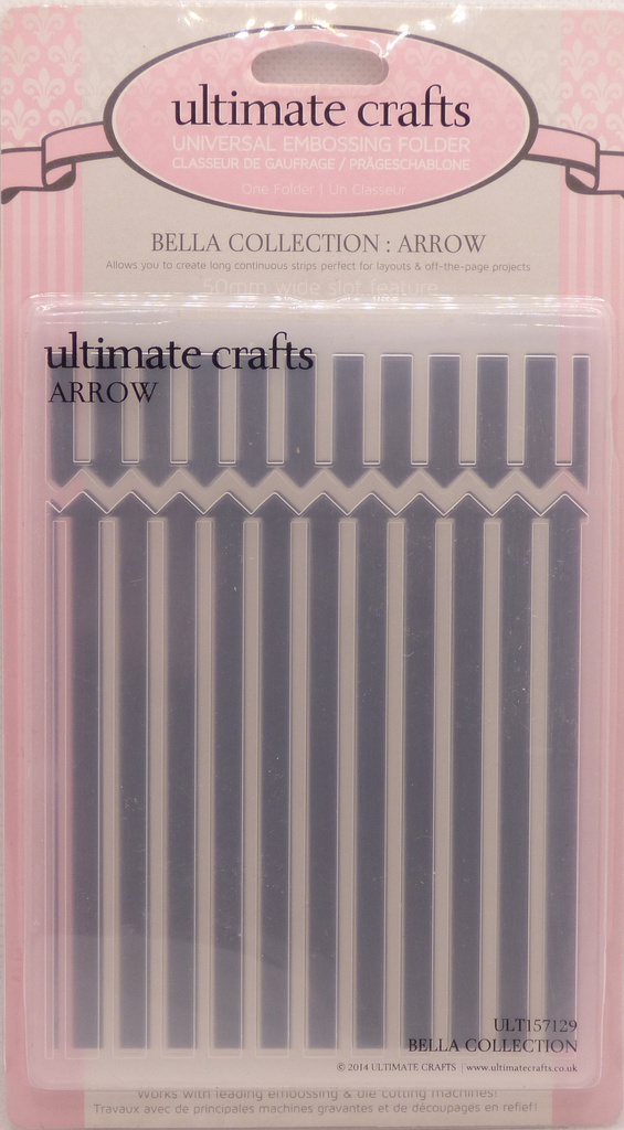 Ultimate Crafts Arrow A2 Embossing Folder