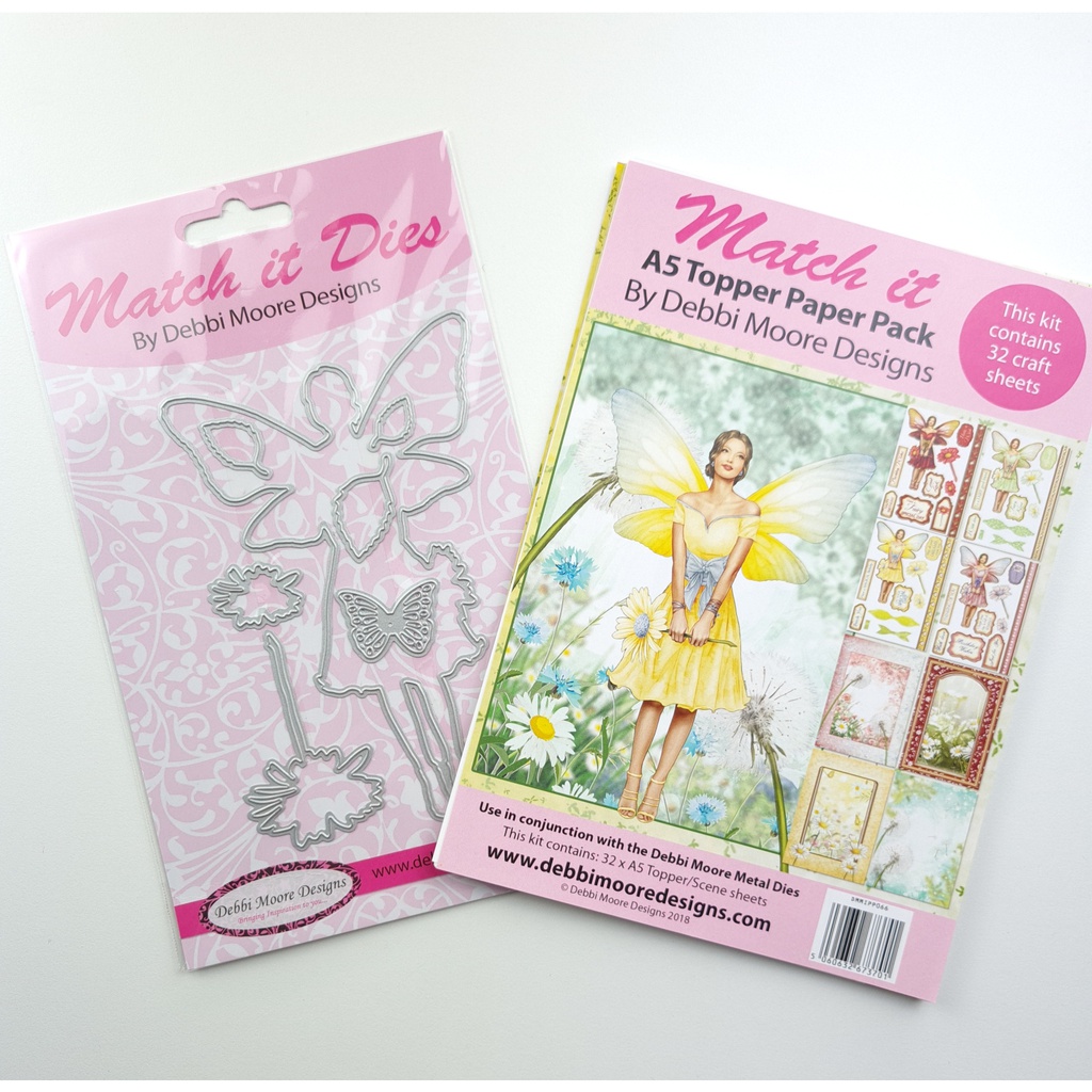 Debbi Moore Fairy Match it Pad and Die Set with Forever Code